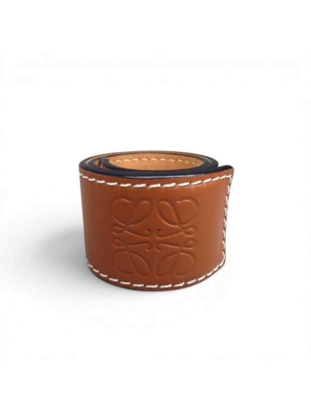 Loewe Slap Bracelet Anagram Tan Brown